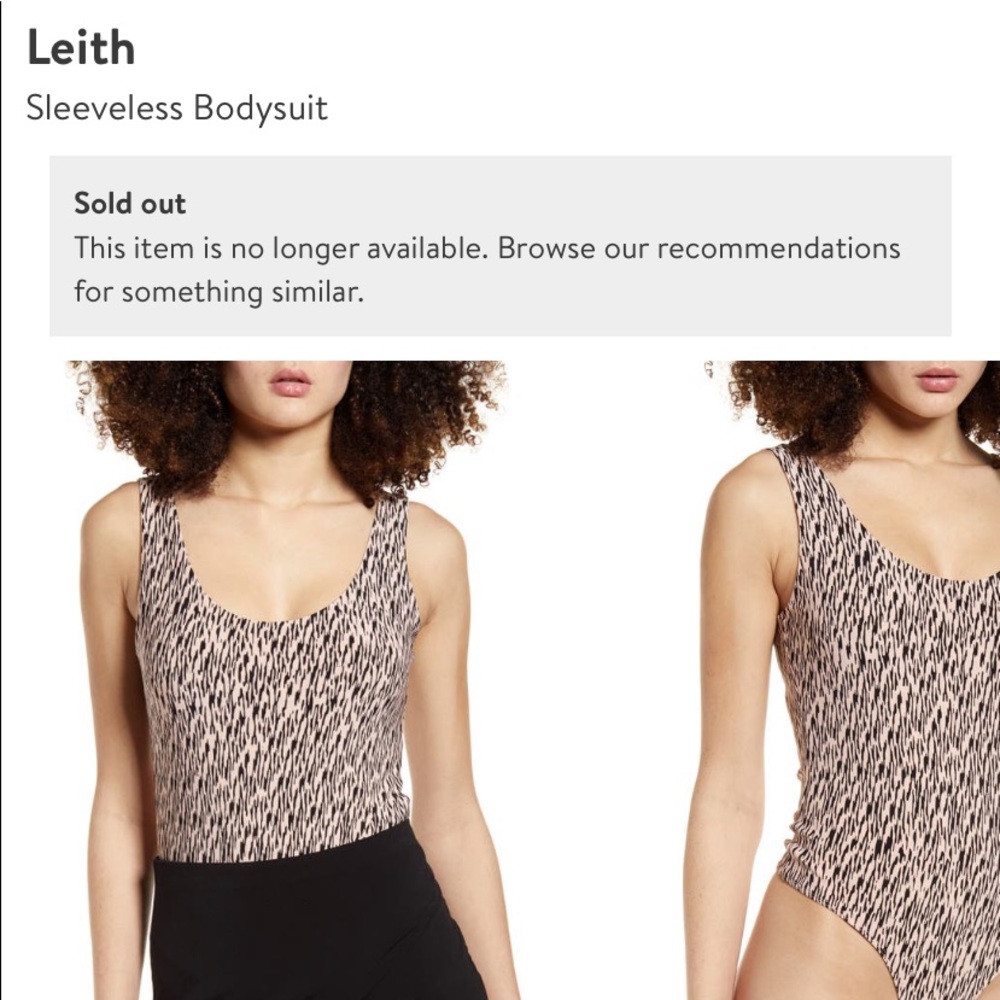 Leith Bodysuit: Pink Puff Camo NWOT